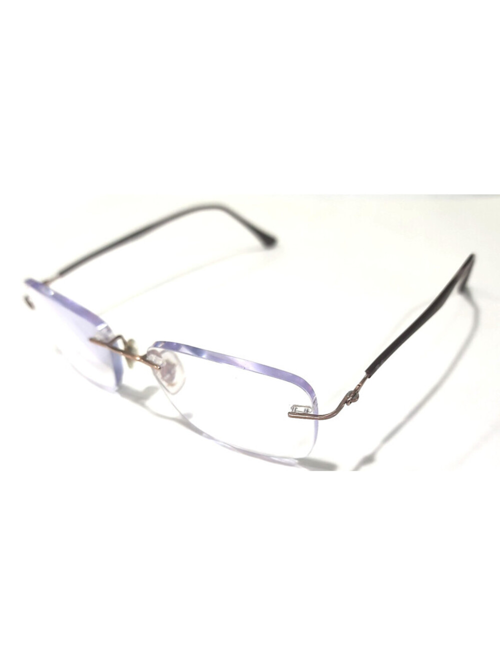 Ray Ban RB8725 1031 Brown Rectangle Rimless Eyeglasses 52-17 140